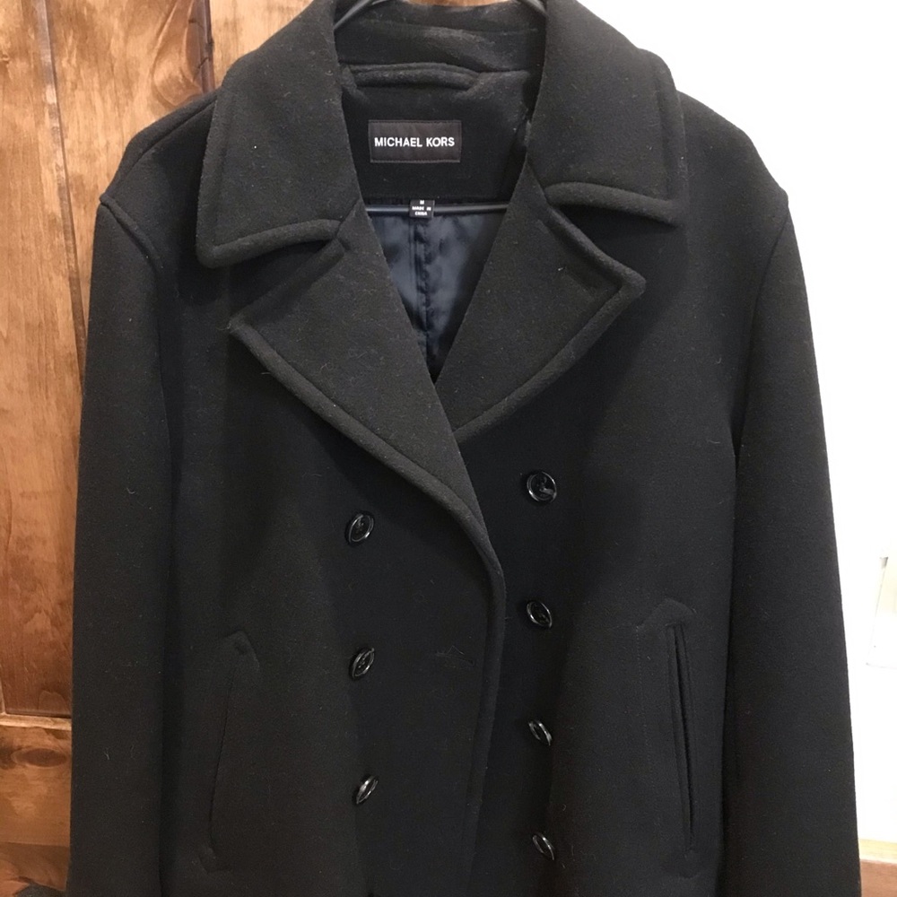 Michael Kors Double-Breasted Peacoat